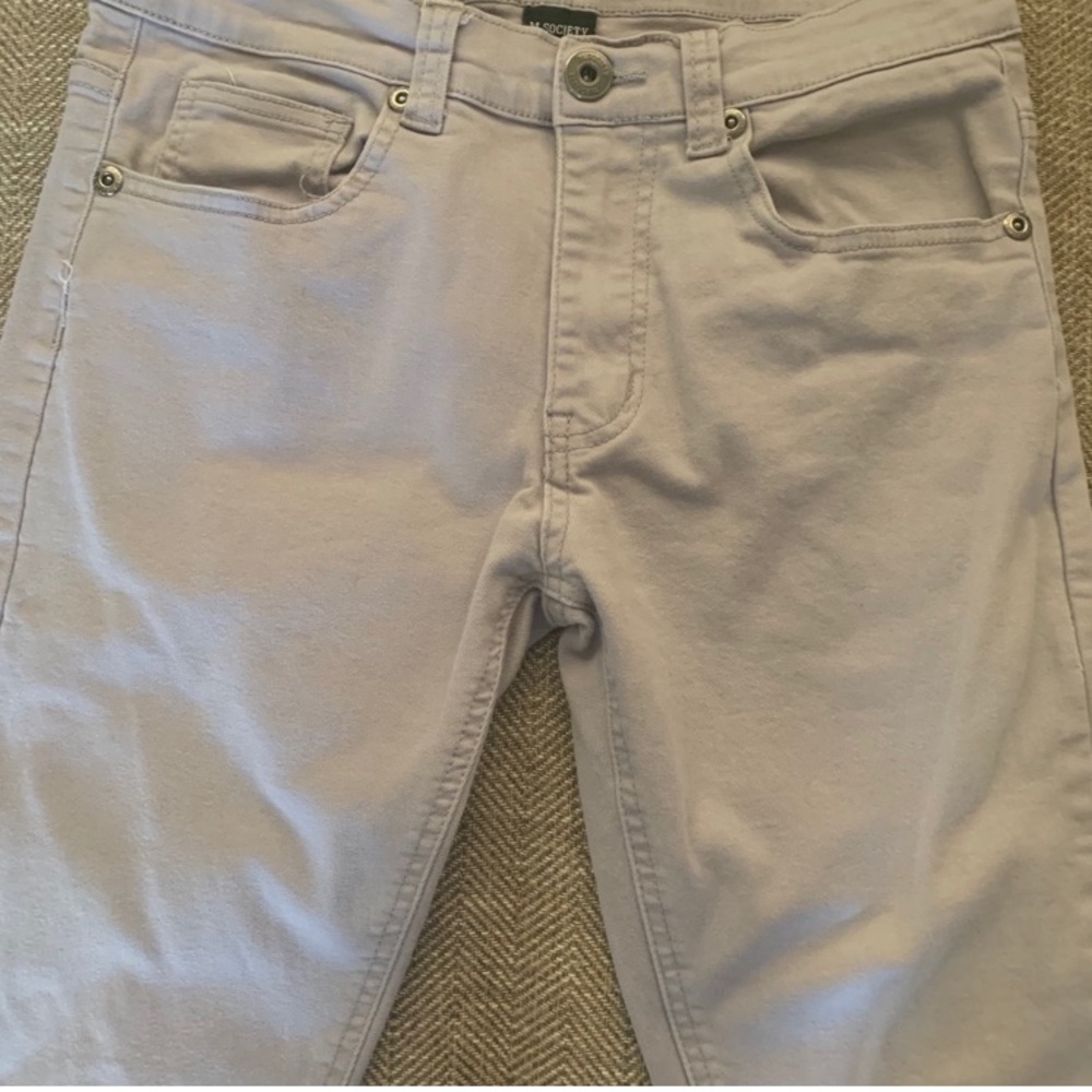 Excellent Preowned Condition M Society Jeans Grey Size 30. Very Cute.
